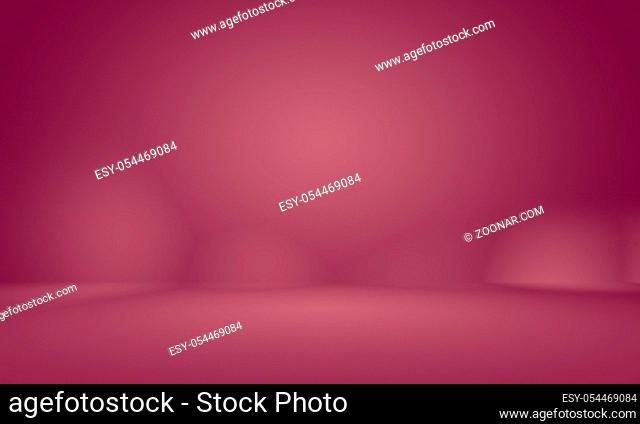 Abstract empty smooth light pink studio room background, Use as montage for product display, banner, template