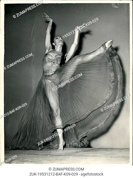 Dec. 12, 1953 - Dancer Marika De Rivera Prepares for London dancing come-back. Marika De Rivera 27 year old dancing daughter of Mexican artist Diego Rivera -...