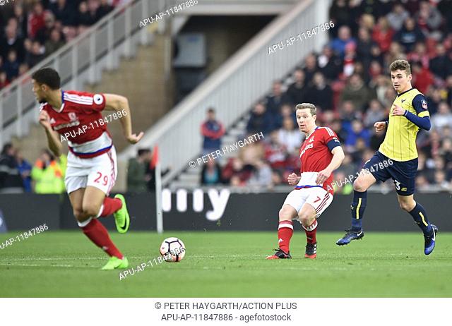 2017 FA Cup 5th Round Middlesbrough v Oxford United Feb 18th. February 18th 2017, Middlesbrough, Teesside, England; 5th Round FA Cup football