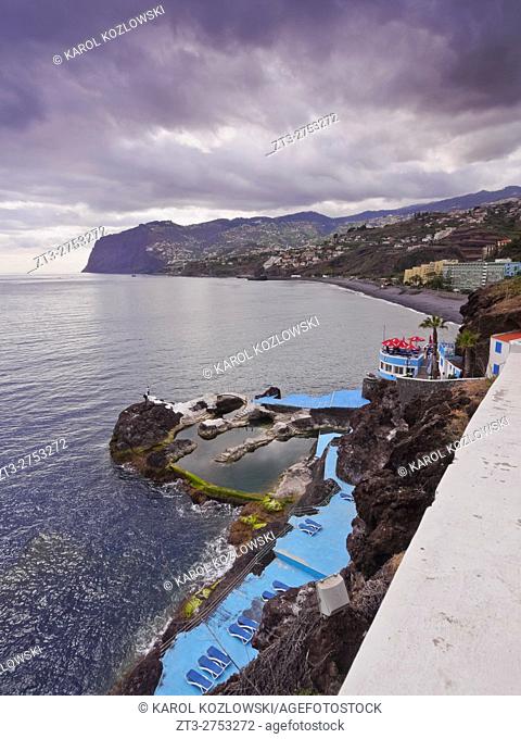 Portugal, Madeira, View of the coast of Sao Martinho.