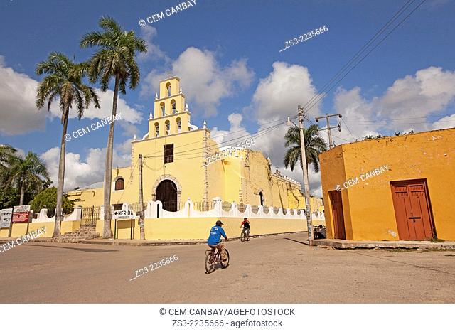 Franciscan church in Chumayel town, Yucatan Province, Mexico, North America