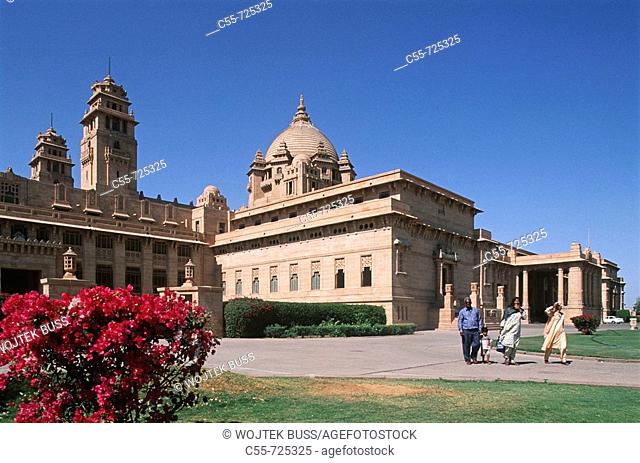 India, Rajasthan, Jodhpur, Umiad Bhawan Palace, built over 15 year 1929-1944, designed by British Royal Institute of Architects