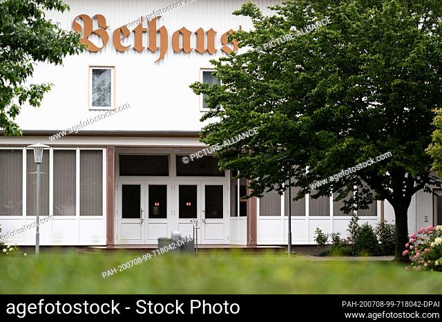 08 July 2020, North Rhine-Westphalia, Euskirchen: The prayer house of the Mennonite congregation. After the corona infection of 13 members of a family in...