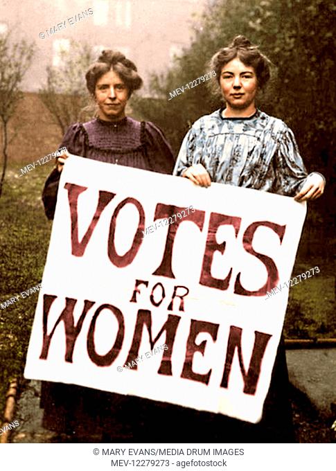 WSPU founders Annie Kenney and Christabel Pankhurst