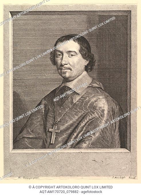 Pierre Bartier, eveque de Montauban, Etching, image: 12 1/8 x 9 3/16 in. (30.8 x 23.4 cm), Prints, Jean Morin (French, Paris ca