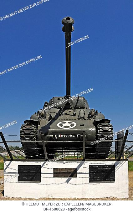 American tank from 1943 from the Second World War, Char Moyen Sherman M4 A1, Musée Mémorial Maginot museum, 20 Rue Rhin, Marckolsheim, Alsace, France, Europe