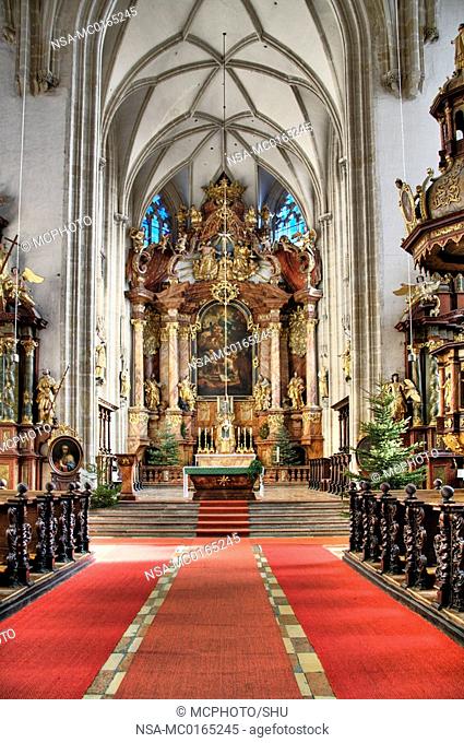 altar of parish church St Veit, Krems, Wachau Region, Waldviertel Region, Lower Austria, Austria