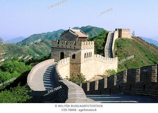 China. Badaling. Great wall. Beijing region