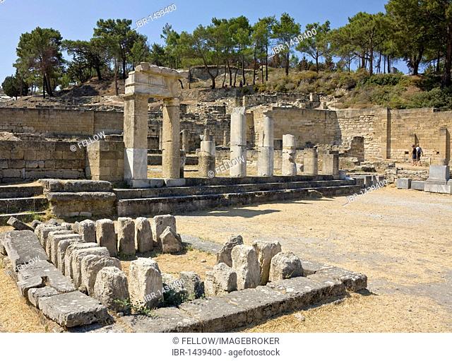 Excavation site of the ancient Kamiros, Rhodes Island, west coast, Greece, Southern Europe, Europe
