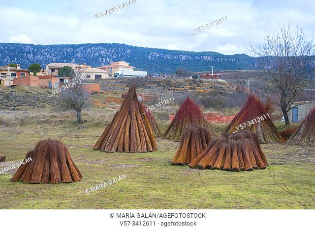 Wicker bundles. Cañamares, Cuenca province, Castilla La Mancha, Spain