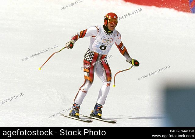 firo: Sport, winter sports Olympia, Olympics, 1998 Nagano, Japan, Olympic winter games, 98, archive pictures men, men, skiing, alpine skiing, alpine skiing