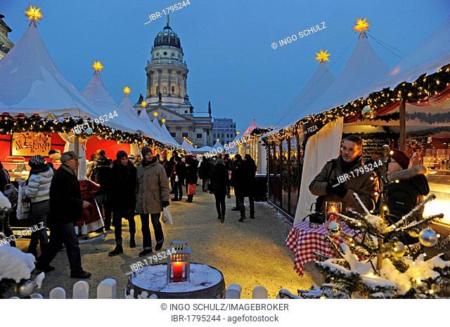 Christmas market on Gendarmenmarkt square, Berlin, Germany, Europe