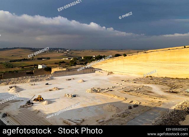 Tuff quarry near Matera, Basilicata, Italy
