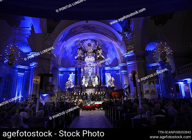 Prince Carl Philip and Princess Sofia attend the Christmas concert ""Jul i Vasatan"" in Gustav Vasa Church in Stockholm, Sweden 21 December 2022
