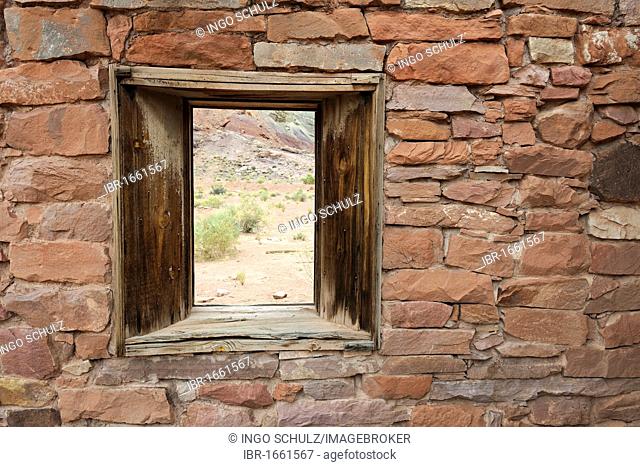Lee's Fort, built in 1880, detailed view, Lee's Ferry, Arizona, USA