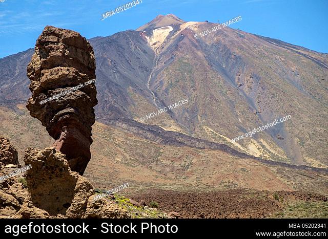 Roque Cinchado and Teide, Tenerife, Canary Islands