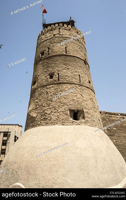 Al Fahidi Fort/Dubai Museum. Bur Dubai, United Arab Emirates, Middle East