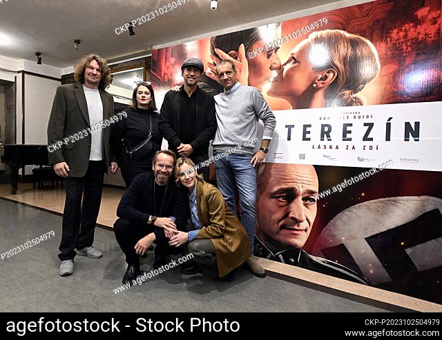 Press screening of the Czech-Italian movie Terezin: Love Beyond the Wall by Italian director Gabriele Guidi (pictured) in Prague, Czech Republic, October 25