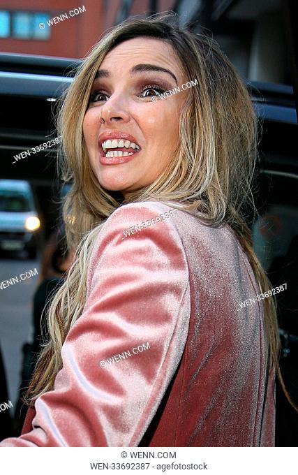 Singer Nadine Coyle seen leaving AOL Build LDN as she prepare to bring back Girls Aloud as a Solo Act - London Featuring: Nadine Coyle Where: London