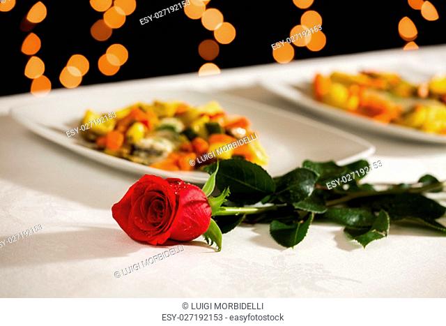 A rose to celebrate an important event at the restaurant