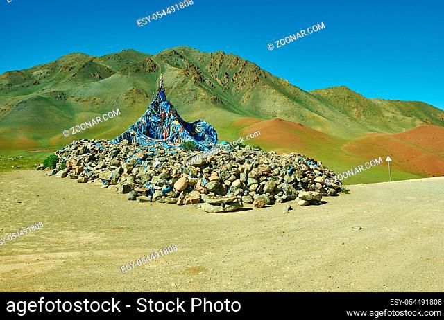 Obo Pass Ulaan davaa, capital of Uvs Province in Mongolia