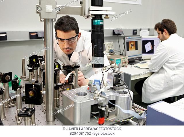 Changing disposition of optical elements, Nano-optics laboratory, AFM (Atomic force microscopy) setup, optics, CO lasers, SNOM, CIC nanoGUNE