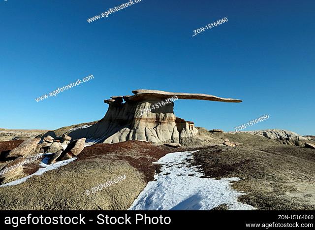 King of Wing, amazing rock formations in Ah-shi-sle-pah wilderness study area, New Mexico USA
