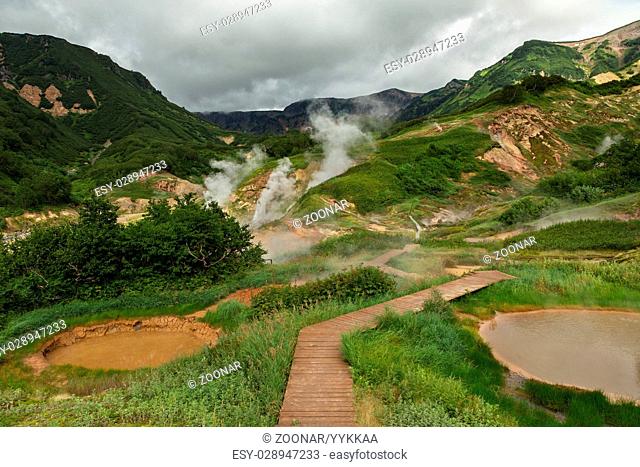 Famous Valley of Geysers