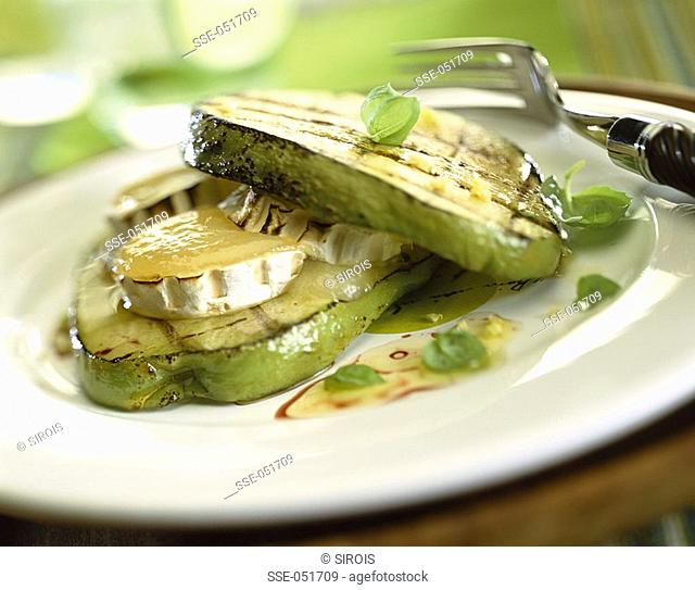 chayote with goat's cheese