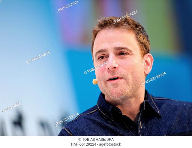 Stewart Butterfield, a Canadian businessman and founder of the photo hosting website 'Flickr', speaks at the DLD (Digital-Life-Design) Conference in Munich