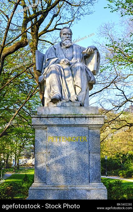 Monument for Max von Pettenkofer, Maximiliansplatz, Maxvorstadt, Munich, Upper Bavaria, Bavaria, Germany, Europe