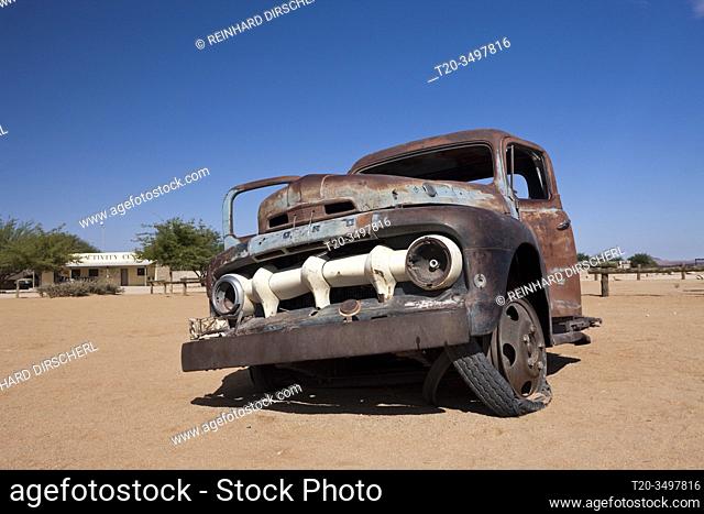 Car Wreck at Solitaire, Namib Naukluft Park, Namibia