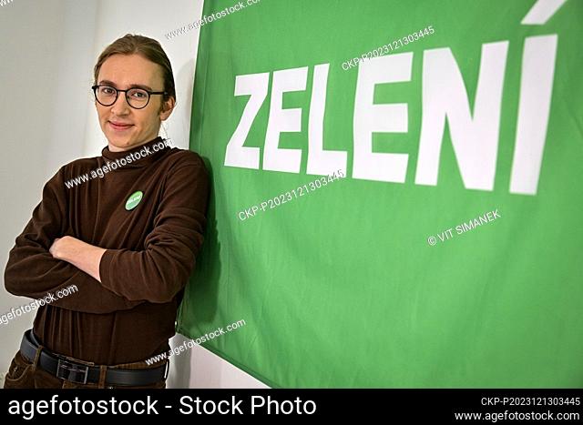 Green Party gives press conference to present its candidates running for European Parliament in Prague, Czech Republic, December 13, 2023