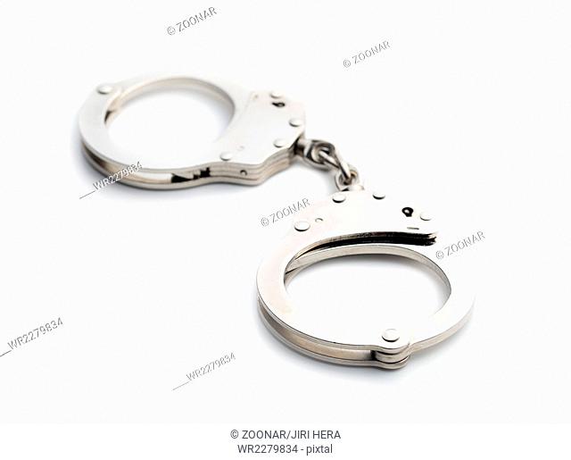 silver handcuffs