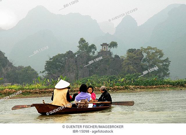 On the Perfume river Vietnam