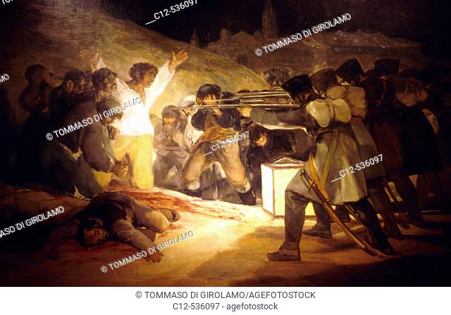 'Los fusilamientos del 3 de mayo' Francisco de Goya. El Prado Museum. Madrid. Spain