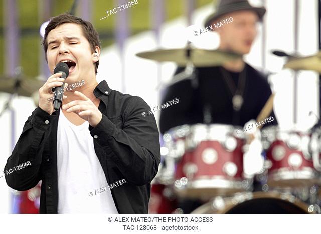 Lukas Graham performing at the 2016 MTV Woodie awards at SXSW on March 16, 2016 in Austin, Texas