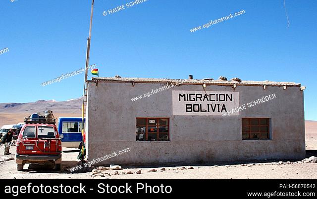 A border station of the Bolivian authorities between the Chilean city of San Pedro de Atacama and Uyuni in Bolivia, taken on October 15, 2009