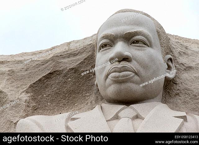 Washington, DC - April 25, 2014: The Martin Luther King, Jr. National Memorial in Washington, DC honors Dr. King?s national and international contributions and...