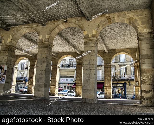market halle, Cadillac, Gironde Department, Nouvelle-Aquitaine, France