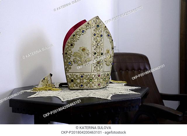 A part of the Cardinal Beran's room in the Nepomucenum Papal college is seen in Vatican in April 20, 2018. The remains of Cardinal and Prague Archbishop Josef...