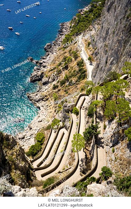 Via Krupp, Island Of Capri, Italy