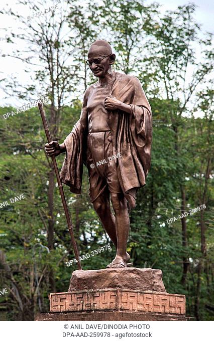 Mahatma Gandhi statue, Miraj, Maharashtra, India, Asia