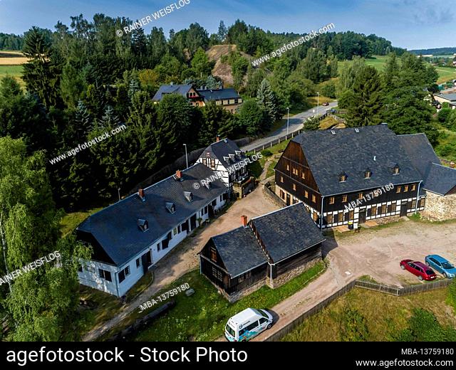 Schneeberg mining landscape: Siebenschlehen stamp mill