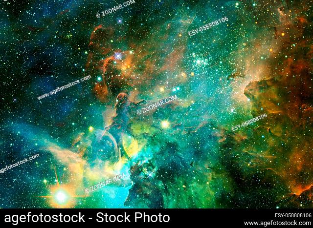 Starfield. Cosmos art. Elements of this image furnished by NASA