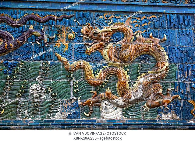 Nine-Dragon Wall (1392), Datong, Shanxi, China