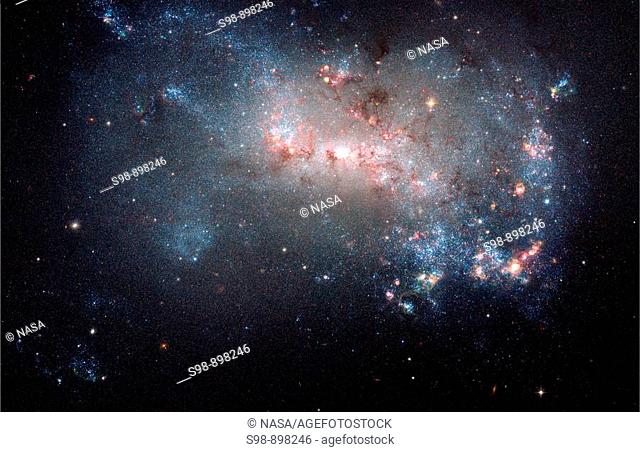 On July 4, fireworks blaze over the skies of American cities in the annual Independence Day celebrations   But nearly 12 5 million light-years away in the dwarf...