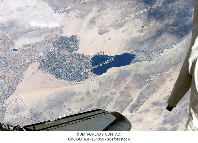 Southern California's Salton Sea is routinely a prominent visual for astronauts passing overhead on the shuttle or International Space Station (ISS)