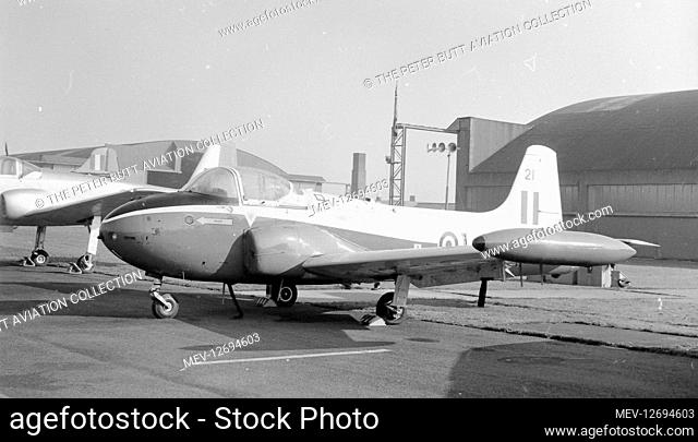 Royal Air Force BAC Jet Provost T Mk.4 XP679 '21' at RAF Gaydon