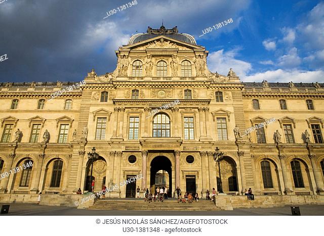 Palais du Louvre, nowadays Louvre museum, listed as World Heritage by UNESCO  Paris  France
